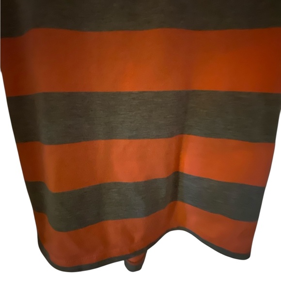 Roadrunner Striped Orange and Gray Tank Top - Picture 2 of 6